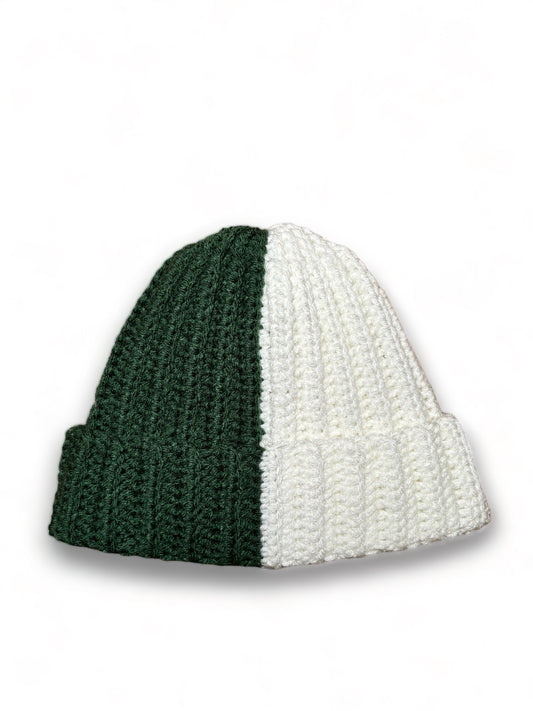 Two-Tone Crochet Beanie